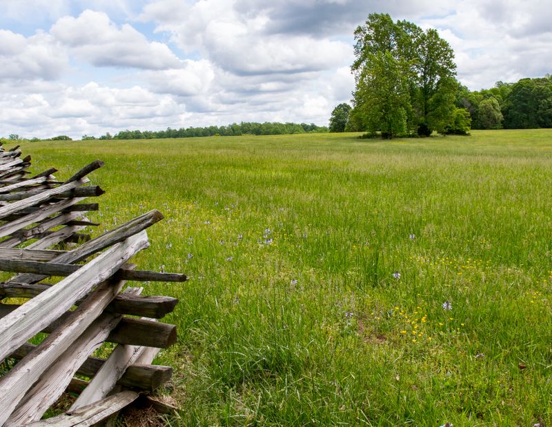 Appomattox -- Battlefield in southern area of Park 