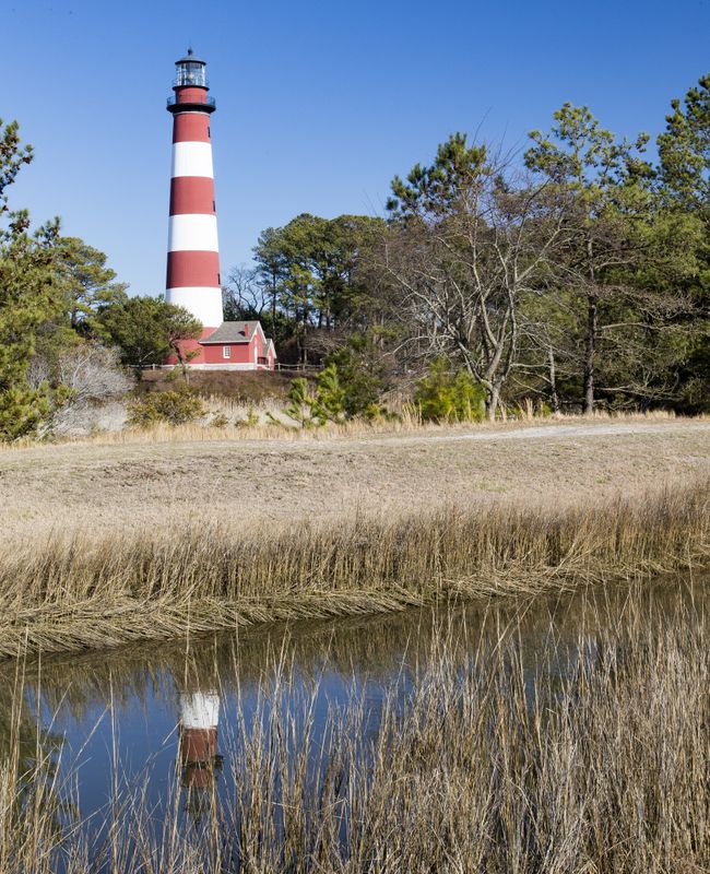 Assateague Lighthouse on Boat Ramp Access Road 