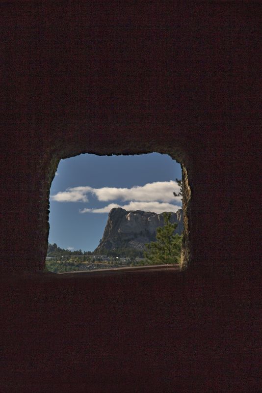Tunnel view of Mt Rushmore 