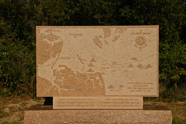 Camp Henry Lighthouse -- Granite Map of the area in 1781 