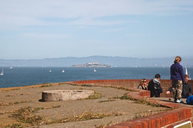 Alcatraz in the foreground