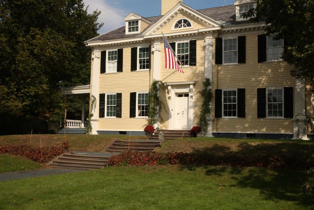 Close up of Longfellow's home