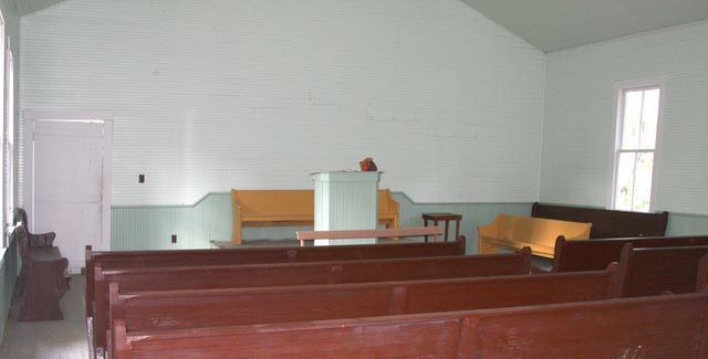 Inside Mammoth Cave Baptist Church