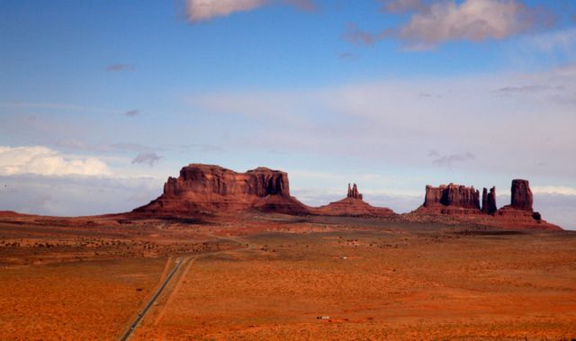 Monument Valley -- Hwy 163 - The highway made famous by Forest Gump's Run 