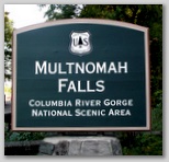 Multnomah Falls Sign