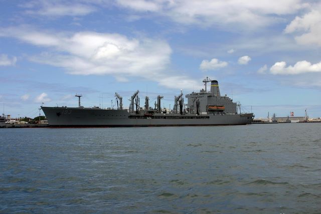 Pearl Harbor - Ship at anchor