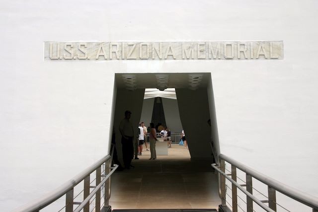 Entrance to USS Arizona Memorial 