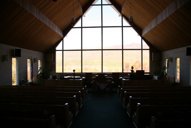 Inside of Saluda Hill Baptist Church - Pickens County, SC 