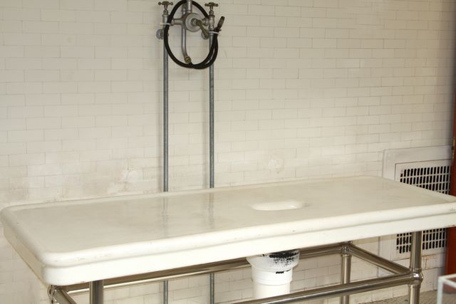Rinsing Table in the Visitor's Center